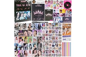 RUNUP bp zestaw prezentowy, czarny album, artykuł dla fanów, zestaw upominkowy dla fanów migających, bp in your area, Black Pink Merchandise, zestaw upominkowy Kpop, naklejka bp Lomo...