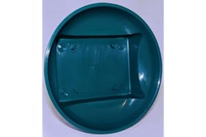 ROUND SQUARE BASED BOWL 1 Green Round Square Based Plastic Posy or Flower Bowl for Oasis Floral Foam