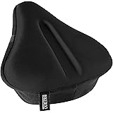 Bikeroo, sellino in gel per bicicletta, largo, morbido e imbottito, comodo sia per uomini che per donne, compatibile con bici