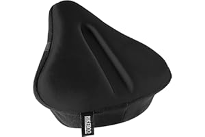 BIKEROO Grand Coussin de Siège de Vélo d'exercice - La Plus Confortable Housse de Selle de Bicyclette