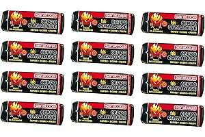 RICEL SUD Tronchetto Saratoga GR 1100 Stok 12 Pz Accendifuoco Ceppo Camino Stufe Legno Compresso Bastone da Camino