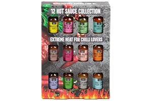 BAYTRADE Hot Sauce Gift Set | 12 Bottles Chilli Hot Sauce Gift Sets for Men Women | Hot Ones Sauces | Christmas Gifts For Men Adult | Christmas Food Gifts for Men | Cooking Gifts Spicy Sauces Foodie Chef Gifts