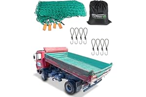 CARGO VA INTELLIGENT VEHICLE ACCESSORIES CargoVA® Rete intelligente per rimorchi 2,5x4,5M - Rete per rimorchi con corda di gomma, indicatore d'angolo, sacchetto e gancio - per un fissaggio perfetto del carico Test