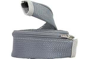 REV 0032210405 Calza con Chiusura Lampo, 150 cm x Ø 4,5 cm, Grigio