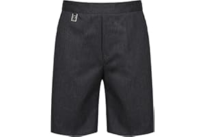 Integriti UK Boys Pull On School Shorts Uniform Elasticated Pull Up - Ages 2-18y (NO ZIPS OR Hooks)