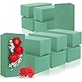 com-four® 12x Floral foam for flower arrangements - Foam for fresh flowers - Sponge for bouquets like a present for weddings and birthdays