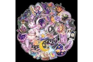 Cosyhav Stickers,30pcs Witchy Stickers,Magic Holographic Sticker for Scrapbooking, Journals, Stationery, Notebooks