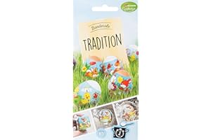 Heitmann Eierfarben - Banderole Tradition - 12 mangas en 4 motivos multicolor 17 x 8 x 0,1 cm