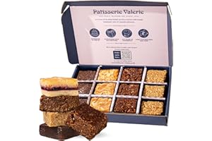 Patisserie Valerie Old School Favourites Classic Treat Box – Cornflake Cake, Flapjack, Cherry Bakewell & Chocolate Concrete Cake - Nostalgic British Traybakes & Retro School-Dinner Sweets Collection