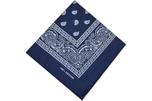 SCHALS & TÜCHER Bandana 100% Coton Original Paisley Foulard accessoire Bandeau cheveux Echarpe Mouchoirs Homme Femme Enfant