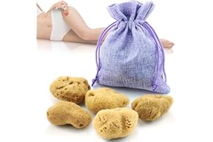 ‎TOM&PAT tom&pat Menstruationsschwamm, Alternative zu Soft-Tampons, Dermatest: Sehr gut, Wechseldose für unterwegs, Naturschwamm als Perioden-Schwamm, waschbar & wiederverwendbar (Gr. S, 5 x 3-5 cm)