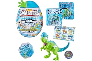 ZURU SMASHERS Smashers Dino Ice Age Surprise Egg - Mini Pachycephalosaurs Egg with Surprises! Mix-Match Dinos, Build & Battle (Pachycephalosaurs) by ZURU
