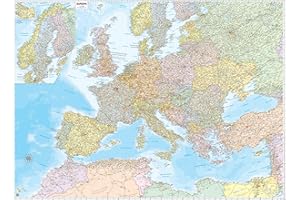 BELLETTI Carta Geografica Europa Fisico/Politica