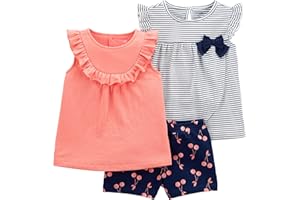 Simple Joys by Carter's Baby-Mädchen T-Shirt-Set