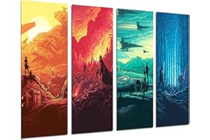 CUADROS CAMARA Obraz ścienny - Star Wars, Darth Vader, 131 x 62 cm, druk drewniany - format XXL - druk artystyczny, ref.26250