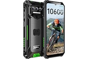 OUKITEL WP23 Telefon Komórkowy Z Systemem Android 13, 10600 mAh, Rugged Smartfon bez Umowy, 6,52 Cala HD+ 4 GB (7 GB) 64 GB 1 TB, Możliwość Rozszerzenia Aparat 4G Dual SIM IP68/NFC/OTG/Face ID