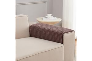 Meider Sofa Armrest Cover Couch Arm Cover Arm Covers for Chair, Anti-Slip Couch Arm Protectors Washable Sofa Arm rest Covers (Reddish Coffee, 66x76cm 2pcs)