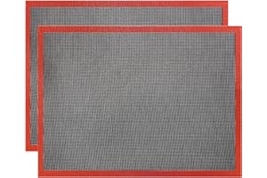 SERLIUM Alfombrilla Para Hornear De 2 Uds, Alfombrilla De Fibra De Vidrio De Silicona Perforada De 30x40cm Para Hornear Galletas, Repostería, Alfombrilla Para Hornear, Alfombrilla Para Revestimiento De Horno