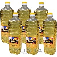 6er Pack 100% Erdnuss-Öl [6x 1000ml] Erdnussöl ~ Peanut Oil ~ Wok Öl
