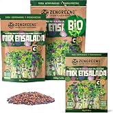 ZenGreens&reg; Eco Salad Mix Seeds - 200g or 500g | Sprouted - for jar, tray and floor germinator - high germinative power - harv