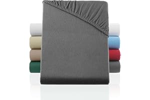 ‎BASATEX BaSaTex Flausch Feinbiber Winter Spannbettlaken Biber Spannbetttuch | 100% Baumwolle | 140x200 – 150x200 cm | Anthrazit