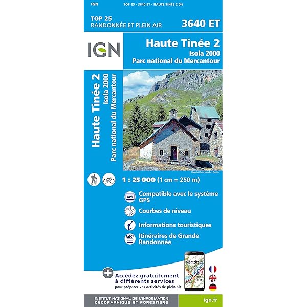 Carte Ign 3741 OT Vallée De La Vésubie - Sport & Plein Air