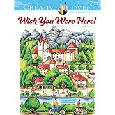 Creative Haven Wish You Were Here! Coloring Book