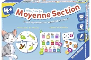 Ravensburger - Jeu Educatif - Mes jeux de moyenne section - Coffret complet éducatif - 20 activités programme 2e année maternelle - A partir de 4 ans - 24523