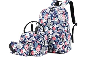 Wadirum Uroczy damski plecak z nadrukiem, szkolny zestaw plecaków na co dzień dla dziewczynki