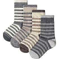 Velice Merinowolle Wandersocken Kinder - 6 Paar Warme Socken Für Outdoor-Aktivitäten