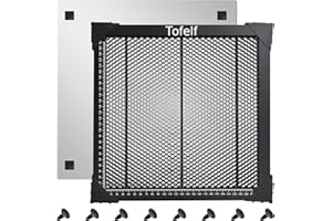 Tofelf 300 x 300 mm Wabenwabentisch für Lasergravurmaschine, Laserwabentisch 11,81 x 11,81 x 0,86 Zoll, Tischschutz mit Aluminiumplatte, kompatibel mit verschiedenen Graviermaschinen