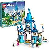 LEGO Disney Princess Il Castello di Cenerentola e del Principe Azzurro, Set di Costruzioni, Idea Regalo, Giocattolo per Bambi