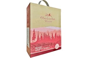‎OBERKIRCHER WINZER Oberkircher Winzer Wein-Box Spätburgunder Rosé 3 Liter - Rosé-Wein trocken mit intensiver Fruchtaromatik - deutscher Qualitätswein aus Baden (1 x 3,0 l Bag-in-Box)