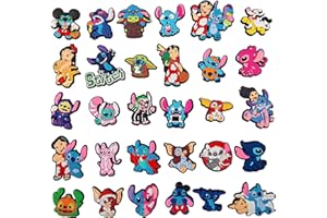 wugongshan 30 Pcs Shoe Charms, Random Shoes Decorations Charms, for Clog Sandal Bracelet Wristband Shoes Decorations, Gifts for Christmas Party Birthday