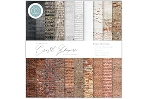CRAFT CONSORTIUM The Essential Craft Papers - 6x6 - Brick Textures