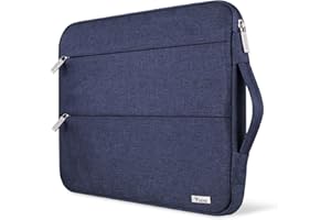 Voova Laptop Case Sleeve 15.6 16 Inch with Handle, Waterproof Slim Computer Cover Bag Compatible with MacBook Pro M3/M4 16, 15.6” HP Acer Lenovo ThinkPad IdeaPad Asus Laptop, Men Women, Blue