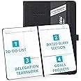 Action Day 2025 Weekly Planner - Effective Planning System & Increase Productivity, To-Do List, Goals, Projects, Dated Daily Diary - 7x9 Black