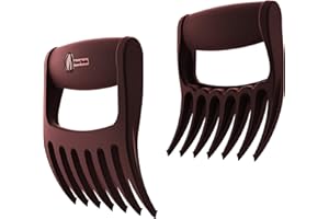 Cave Tools Artigli di carne con punta di talon per triturare carne di maiale tirato pollo tacchino e manzo Manipolazione e intaglio Accessori per barbecue per affumicatore o cottura lenta Merlot