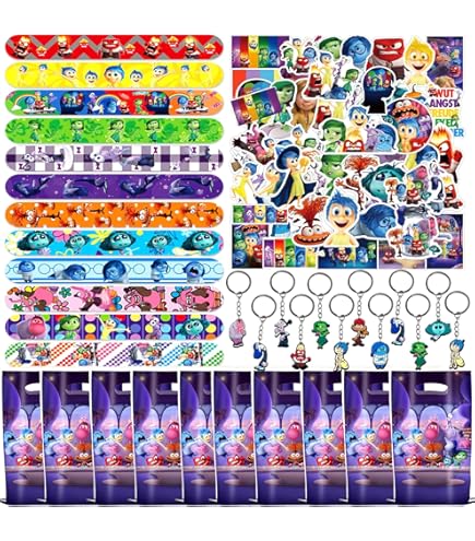 Set Stoviglie Party Inside Out - Tovaglia, Piatti E Tovaglioli Per Feste Di Compleanno Bambini - 41 Pezzi