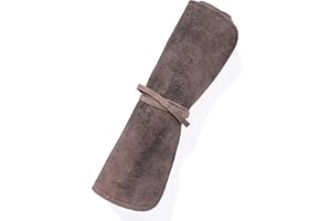 Angus Stoke Rouleau de Couteau de Chef en Cuir véritable de Haute qualité à 7 Fentes Steve - Sac à Outils Enroulable Sac à Outils fermable - Sac à Couteaux Steve (7 - Compartiments, Antiquité)
