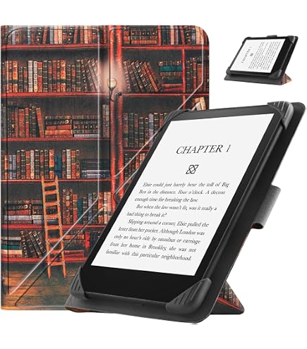 HoYiXi Universale Custodia Per 6.8",7" EReader Compatibile Kindle Paperwhite /Colorsoft/Kobo/PocketBook/Tolino/Sony E-Book Reader Cover Case For 6"-7'' E -Book Reader Con Stand, Costellazione - 5