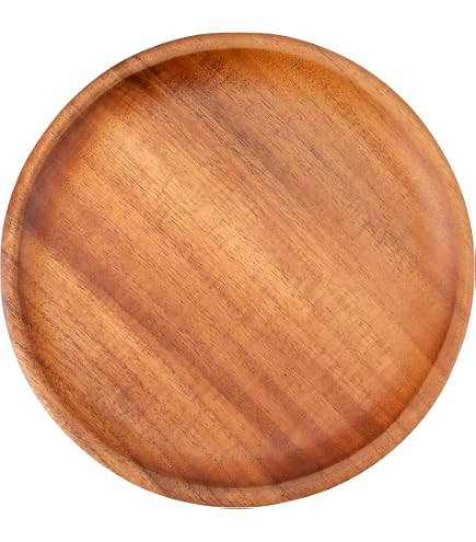 Pandoo Wiederverwendbare Bambusteller | 100% Bambus | Runde Holzteller,  Bamboo Plates, Bambus Deko, Speiseteller, Geschirrset, Mehrweg Teller | Set  4 x 25 cm : Amazon.de: Kche, Haushalt & Wohnen