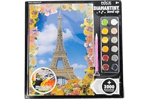 DIAMANTINY 96302 Level Up - Nice Group Creative Art, Diamond Painting Kit crea il mosaico, LANDSCAPE, Parigi, Multicolor