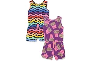 Amazon Essentials Monos de Punto sin Mangas (Anteriormente Spotted Zebra) Niña, Pack de 2