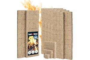 KOTARBAU® Rozpałka do Pieca - Podpałka do Grilla Kominka - Kostki - Zestaw 400 SZT