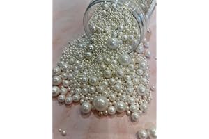 CAKE N BAKE Shimmer Edible White Sugar Sprinkles Pearls (Mixed, 35g)