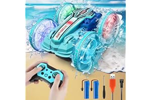 GLEEHAPY Amphibienfahrzeug Ferngesteuertes Auto ab 4 5 6 7 8 9 Jahre, Geschenk Junge RC Auto Ferngesteuert Outdoor Spielzeug Kinder für Jungen Mädchen ab 3-12 Jahre Weihnachten Geburtstags Geschenke