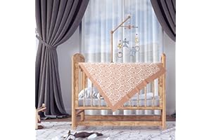 amo nenes Koc dziecięcy, koc do przytulania dla niemowląt, na sofę, koc do mieszkania, ciepły koc dla niemowląt, bawełna, dzianina, 100% bawełna, koc z dzianiny, do wózka dziecięcego, prezent na narodziny dziecka, 75 x 100 cm, jasnobrązowy