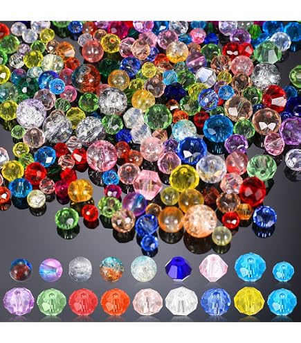 120 Bunte Glas-Tropfenperlen Facettiert – Oben Gebohrt Für DIY Schmuck (Armbänder, Halsketten, Ohrringe)