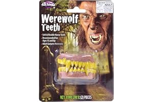 PARTYPACKAGE LTD SFX Cosmetic Disguise Teeth Werewolf Teenwolf Ween Wolf Animal Halloween Beast